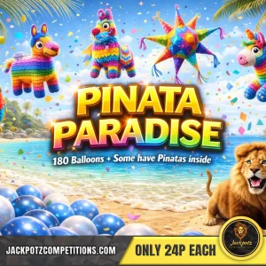 Jackpotz Competitions Jackpot homepage pinata paradise 1