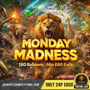Jackpotz Ending Today Monday Madness