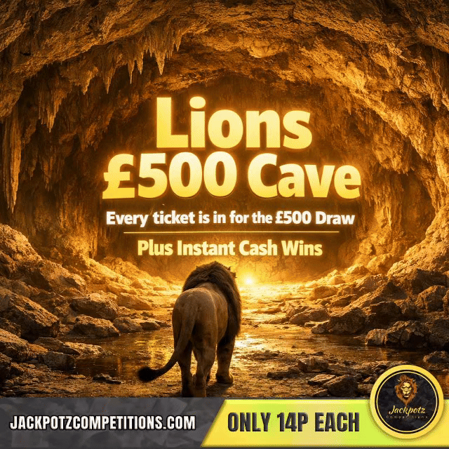 Lions £500 Cave Jackpotz