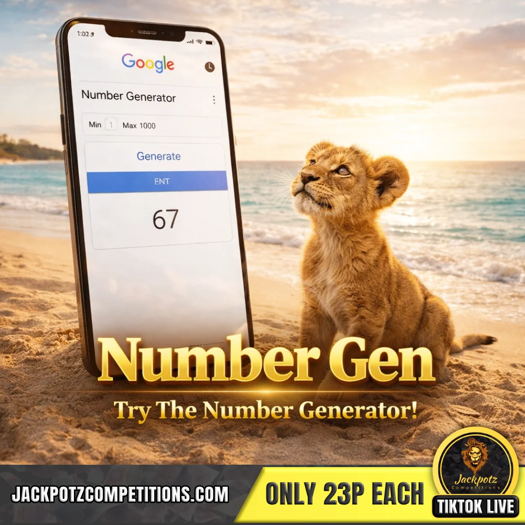 Jackpotz Competitions TikTok Balloon Pop Number Gen
