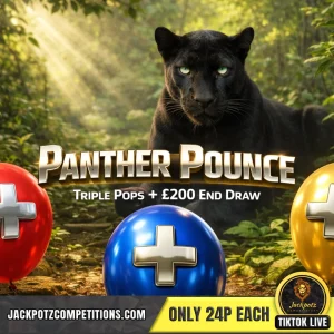 Jackpotz Competitions TikTok Balloon Pop Panther Pounce