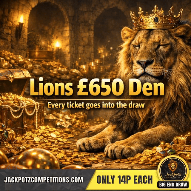 Jackpotz Lions £650 Den