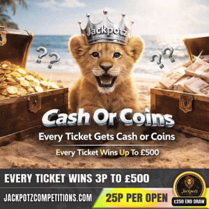 Cash or Coins Jackpotz Competitions