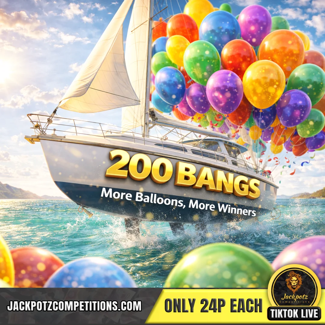 Jackpotz Competitions TikTok Balloon Pop 200 bangs