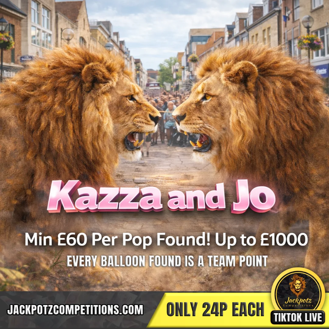 Jackpotz Competitions TikTok Balloon Pop Kazza and Mammajo
