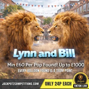 Jackpotz Competitions TikTok Balloon Pop Lynn and Bill