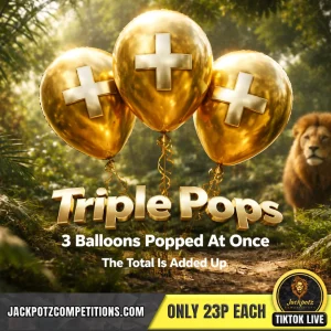 Jackpotz Competitions TikTok Balloon Pop Triple Pops 12