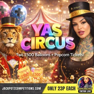 Jackpotz Competitions TikTok Balloon Pop Yas Jade Cali Cirus