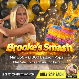 Jackpotz Competitions TikTok Balloon Pop brooke james tiktok 5