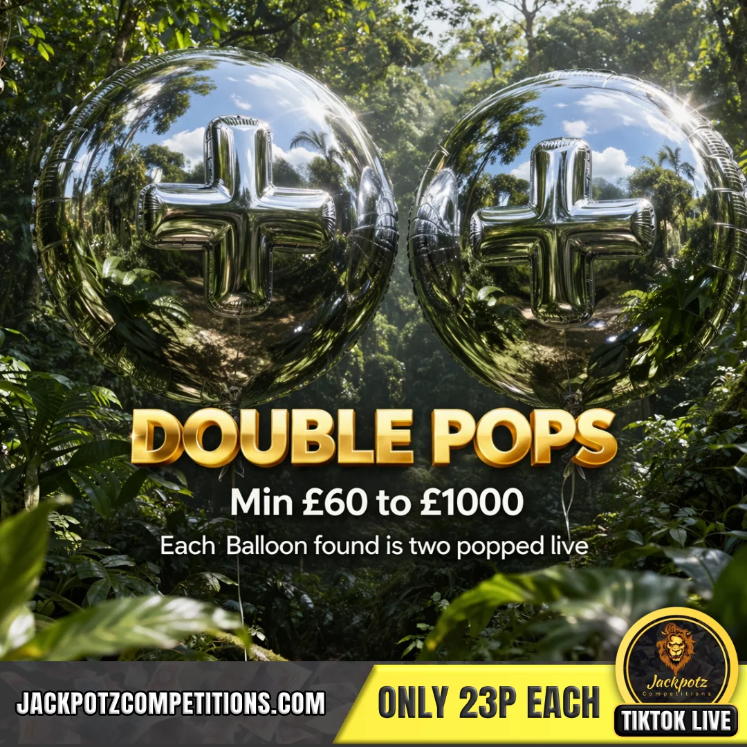 Jackpotz Competitions TikTok Balloon Pop double