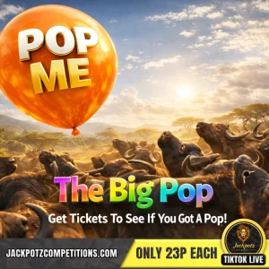 Jackpotz Competitions TikTok Balloon Pop the big pop