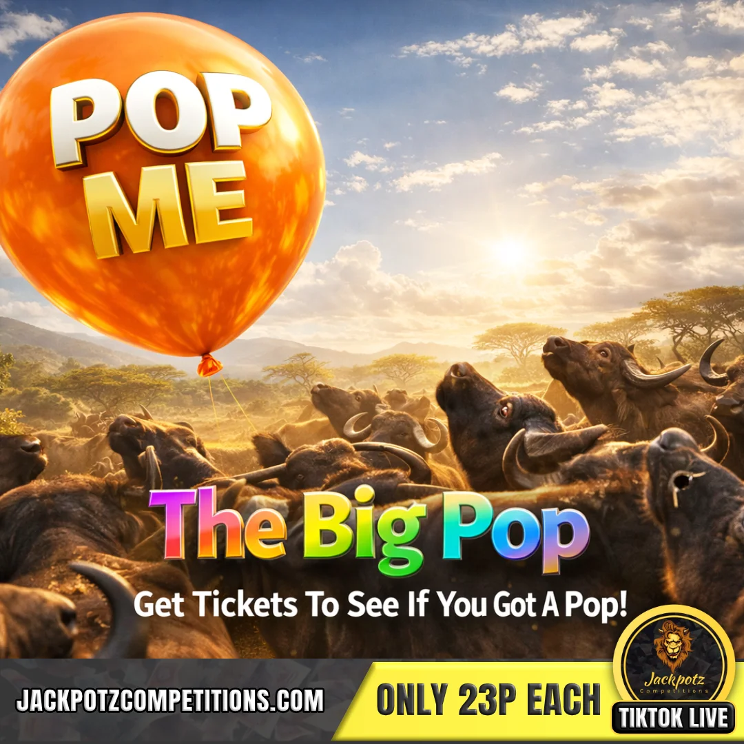 Jackpotz Competitions TikTok Balloon Pop the big pop