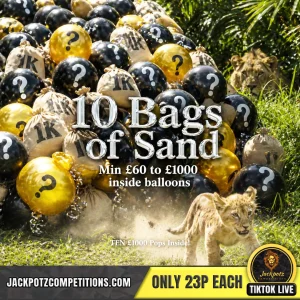 Jackpotz Competitions TikTok Balloon Pop 10x1k
