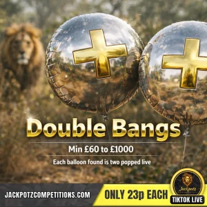 Jackpotz Competitions TikTok Balloon Pop double bangs
