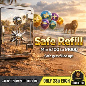 Jackpotz Competitions TikTok Balloon Pop safe refill