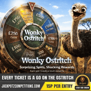 Wonky Ostritch Jackpotz Competitions