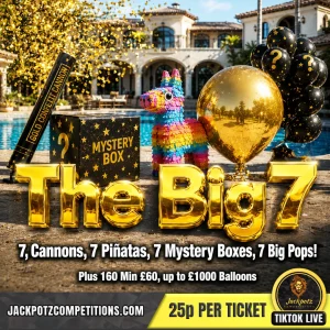Jackpotz Competitions TikTok Balloon Pop The Big 7