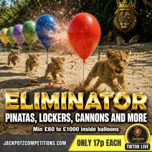 Jackpotz Competitions TikTok Balloon Pop eliminator