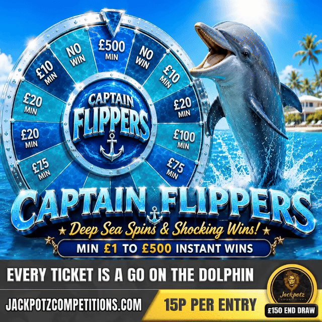 Captain Flippers Spin The Wheel Online Jackpotz