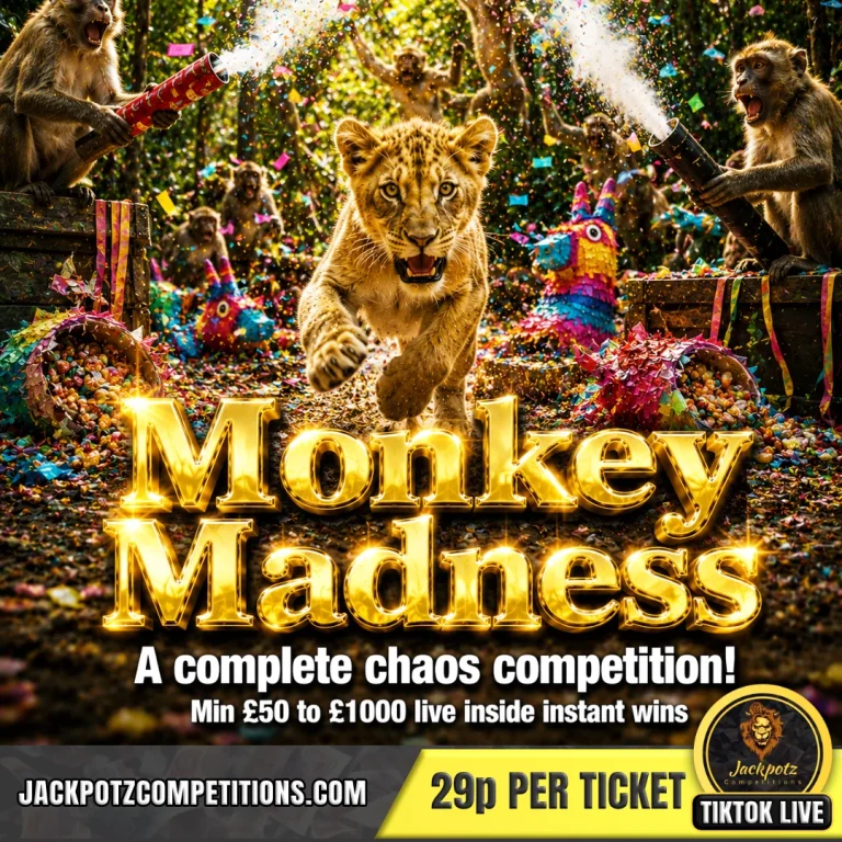 Jackpotz Competitions TikTok Balloon Pop Monkey Madness