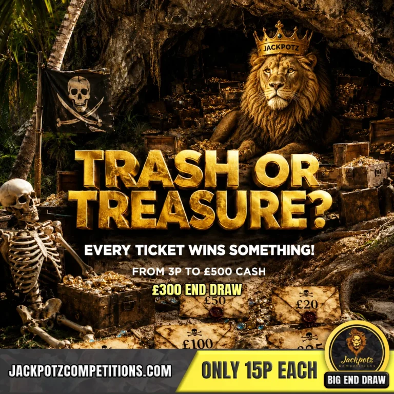 Jackpotz Competitions TikTok Balloon Pop Trash or Treasure