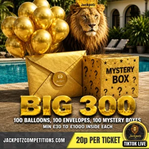Jackpotz Competitions TikTok Balloon Pop big 300 2