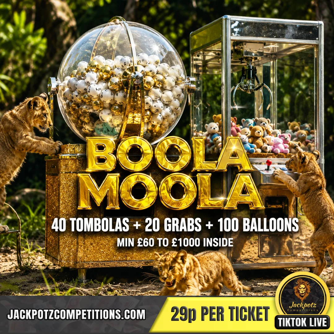 Jackpotz Competitions TikTok Balloon Pop boola moola