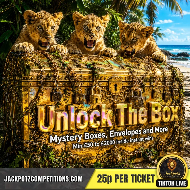 Jackpotz Competitions TikTok Balloon Pop unlock the box