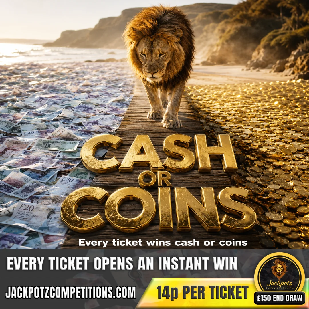 Jackpotz Competitions TikTok Balloon Pop Game Cash or Coins 1