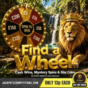 Jackpotz Competitions TikTok Balloon Pop Game find a wheel