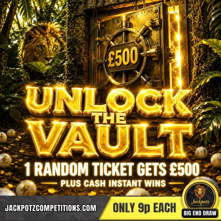 Jackpotz Competitions TikTok Unlock the Vault