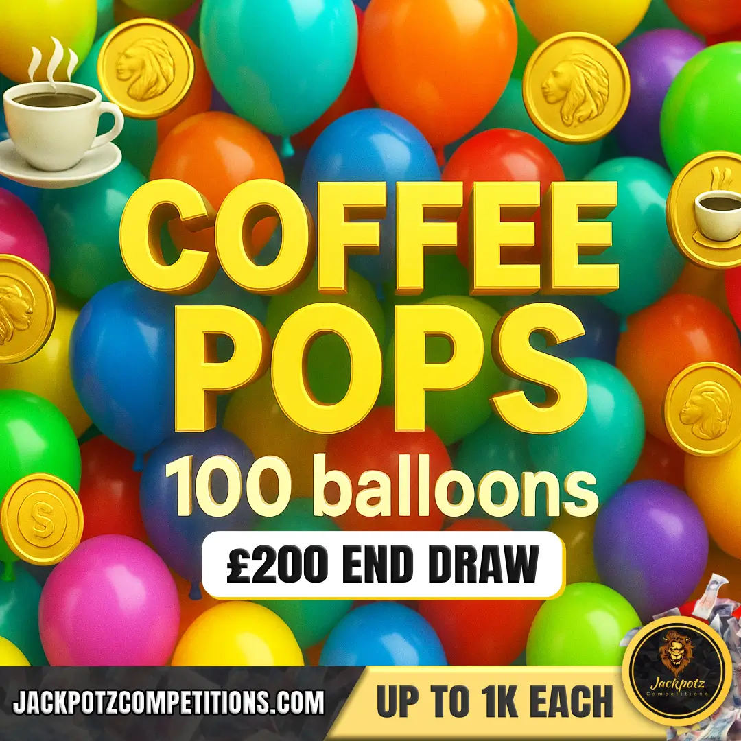 Jackpotz Competitions Jackpot homepage Coffee Pops 1