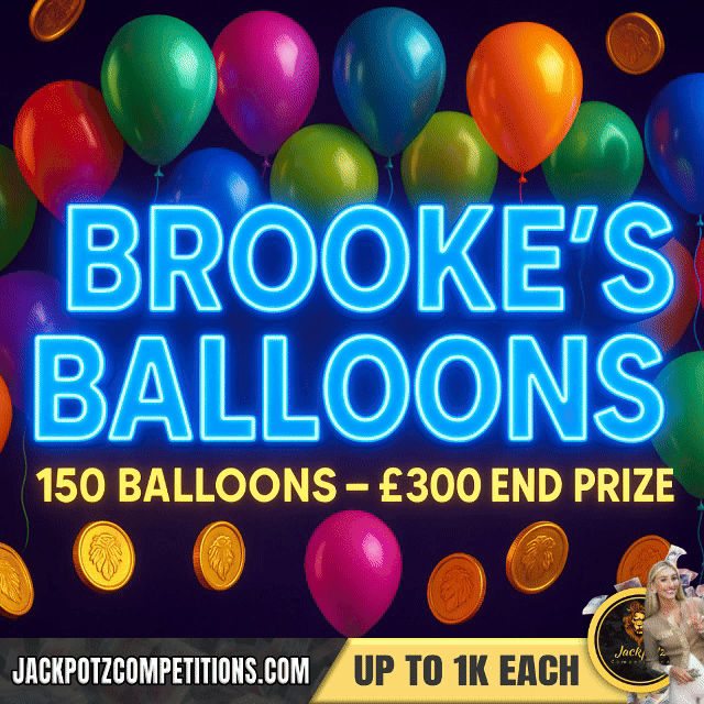 James Brooke Ballons Tik Tok Jackpotz Competitions