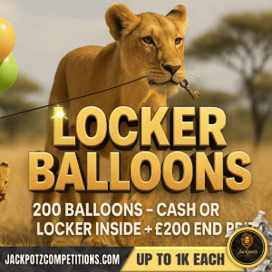Locker Balloons Jackpotz Competitions